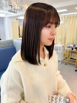 キラーナセンダイ(KiRANA SENDAI) [シルキーストレートヘア/ミディアムスタイル]髪質改善