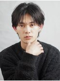 韓国ニュアンスパーマシャドウパーマワックスなしセンターパート