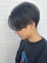 ヒュイル バイ ニアウ(Hwyl by Niau) メンズマッシュセンターパートスパイラルパーマニュアンスパーマ