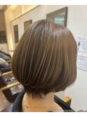 ミディアムショートグラデーション/40代50代60代