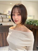 顔まわりレイヤー/大人可愛いショート/デザインカット