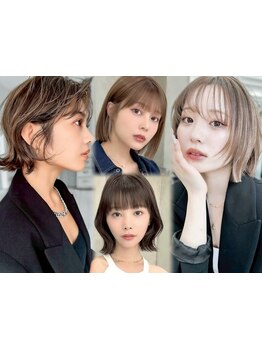 [カット+1stepトリートメント\4980]韓国風顔周り/ボブに特化！小顔に見える前髪・顔周りレイヤー[柏]
