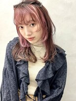 ルアナ 梅田店(Luana)&nbsp;【KARIN】レイヤーカット×インナーピンクカラー
