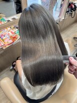 ラディシュ さがみ野(RADISH)&nbsp;20代30代メテオ髪質改善カラー暗髪冬カラーグレージュレイヤー