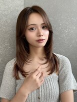 レーヴバイロンド 仙台(Reve by Lond)&nbsp;レイヤーカットココアベージュ髪質改善仙台小顔前髪カット