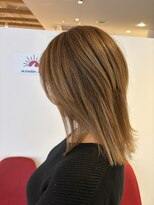 アズールサン 草加西口店(azule-sun)&nbsp;ハイライトカラー,透明感ベージュ,ロングウルフ,レイヤー/草加