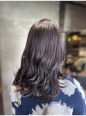 シャドウブルーを使ったグレージュカラー