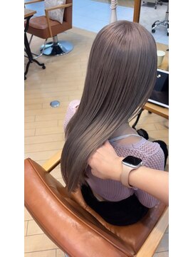 ユニ バイ マグ 長野店(Uni.by Mag) " 透け感抜群" ダブルカラー ミルクティーピンクベージュ