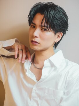 ルーストデラックス 京都河原町三条(ROOST dx) MEN’S/リバースセンターパート/ニュアンスパーマ/河原町
