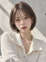 ノア(NOA) 【NOA】韓国風ショートボブ顔まわりレイヤーシースルーバング