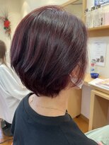 アグレアーブル&nbsp;大人ショートボブ×艶ボルドーカラー｜髪質改善