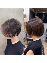 アヴァロン(AVALON)&nbsp;【mag  ginza】立体感くびれショートボブ×ハイライトカラー