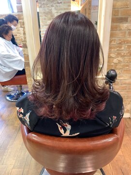 シャル 相模大野(shalu) 【ムラカミ】インナーピンク（ブリーチあり）≪shalu相模大野