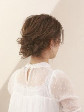 オーブ ヘアー クロイ 盛岡3号店(AUBE HAIR cloy) 【AUBE HAIR】華やか編み込みオールアップ