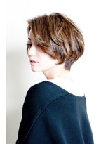 エゴセッテ(EGO sette) 立体感ショート×ベージュカラーリング（AVEDAカラー）　　鈴木