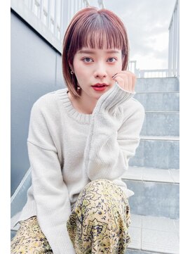 ヘアーデザイン アストレイ(hair design astray) ワイドバングボブ