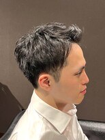 ビーダンディー(Bee dandy)&nbsp;短髪黒髪 ツーブロックベリーショート ビジネスアップバング