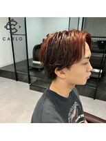 カルロイースタイル(CARLO e-style)&nbsp;ショートウルフ＋やメッシュカラー