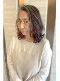 【白髪を活かす】グレイヘアカラー×ピンク
