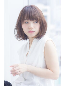 ラフ フロム ガーデン(Laf from GARDEN) 大人かわいい透明感グレージュ低温デジタルパーマひし形ボブ