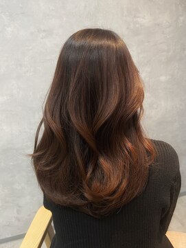 ベアーフルート 恵比寿店(BearFruit) オレンジブラウン　×　ロングレイヤー