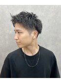 アップバングショート×ツイストスパイラル