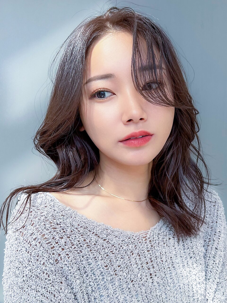 【白髪が気になる】グレイカラーリタッチ（白髪染め）+カット\4800