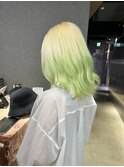 デザインカラー/レイヤーカット/ウェットヘア/オリーブベージュ
