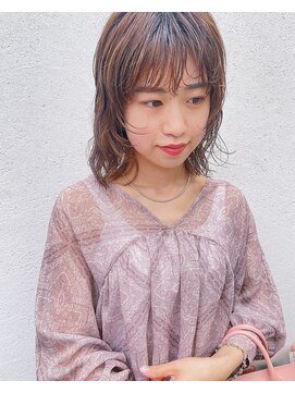 フェンヘアーアイス 中目黒(Fen.hair ici) 20代30代ふんわりパーマアッシュベージュナチュラル透明感