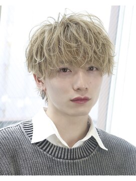 オーシャントーキョー 渋谷神南(OCEAN TOKYO) ラフ無造作マッシュ王道ハイトーンミルクティーベージュ