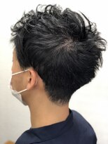 アトリエナガノ(atelier nagano)&nbsp;ツーブロック/メンズパーマ/センターパート/ニュアンスパーマ