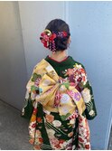 成人式/着付け/ヘアセット/振袖/タイトシニヨン