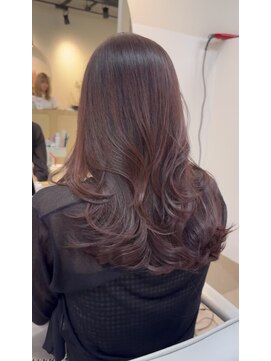 カラ フクオカ(Cara FUKUOKA) 【ラベンダーブラウン&レイヤーカット】《福岡透明感カラー》