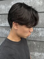 ヒュイル バイ ニアウ(Hwyl by Niau)&nbsp;メンズマッシュセンターパートスパイラルパーマニュアンスパーマ