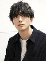 リベルテ グリット(Liberte Grit)&nbsp;トレンド◎黒髪マッシュ×束感シャドウパーマで完成度UP朝ラク