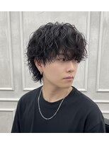 エテバイリリア メンズサロン 堺市駅前店(ete by LILIA.)&nbsp;波巻きウルフ/ウルフカット/マッシュウルフ/メンズカット