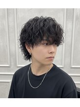 エテバイリリア メンズサロン 堺市駅前店(ete by LILIA.)&nbsp;波巻きウルフ/ウルフカット/マッシュウルフ/メンズカット