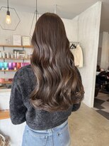 シェル 津山の手店(shel) オリーブブラウン艶髪髪質改善レイヤー