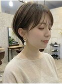 30代40代50代◎春ショートボブ×白髪ぼかし×髪質改善
