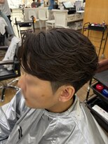 オーシャントーキョー 大阪(OCEAN TOKYO) ワックスなしツーブロックメンズセンターパートニュアンスパーマ