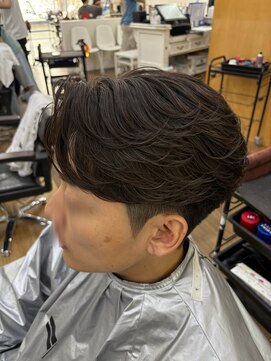 オーシャントーキョー 大阪(OCEAN TOKYO) ワックスなしツーブロックメンズセンターパートニュアンスパーマ