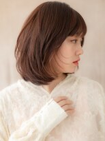 カバーヘア ブリス 北浦和(COVER HAIR bliss)&nbsp;イヤリングカラーハッシュカットミディアムレイヤー20代30代X
