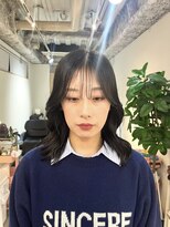 hyon myon/RISEbyREVO 綾瀬店【ヒョンミョン】&nbsp;ハッシュカット/デザインカラー/グレージュ[綾瀬駅/韓国ヘア]