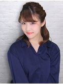 簡単ハーフアップ