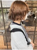 くるくる外ハネパーマ