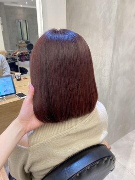 ジーナ 西荻窪(Zina) 小顔セミウェットウェーブピンクベージュハイライトカラー