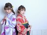 先行予約可令和7年☆小学生卒業式限定クーポン☆ 袴着付け+ヘアセット