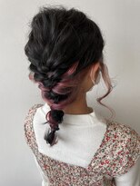 ランガリ ヘアアンドスパ(Rangali Hair&Spa) インナーカラー×ヘアアレンジ