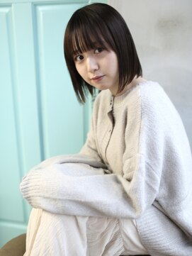 バース(BIRTH) 天神【BIRTH】モノトーングレージュ×ぱっつんボブ