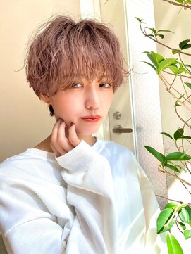 ロット 横浜(lot) 刈り上げマッシュショート×ラベンダーミルクティー[横浜駅]